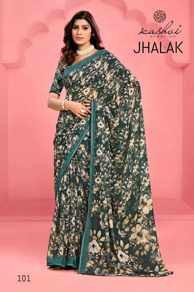 Jhalak By Kashvi Weightless Printed Wholesale Sarees Wholesale In India